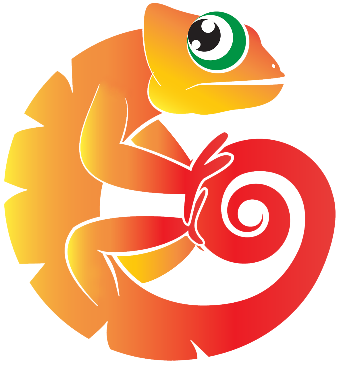 Chameleon Vector PNG Clipart Background