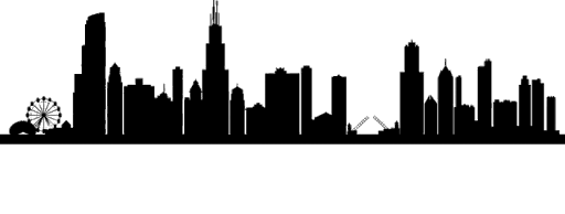 Chicago Silhouette Transparent PNG
