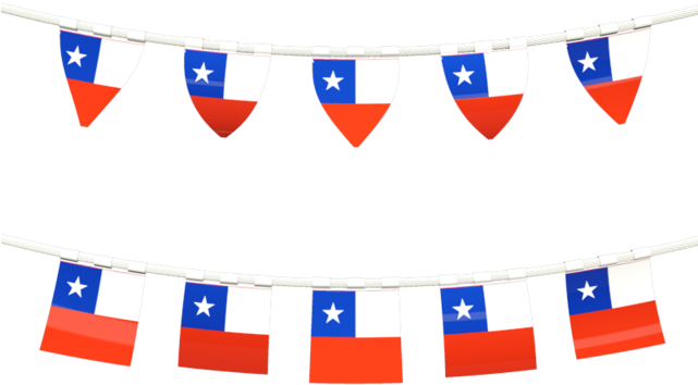 Chile Flag No Background