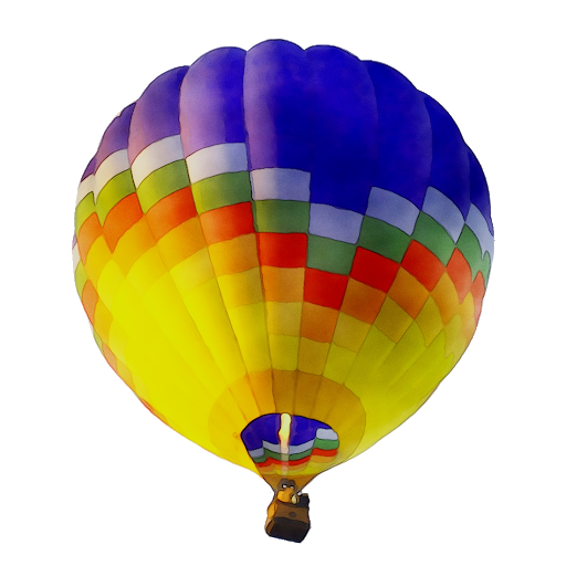 Coloful Hot Air Balloon Transparent PNG