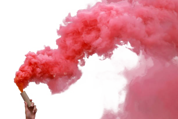Colored Smoke Trail Transparent PNG