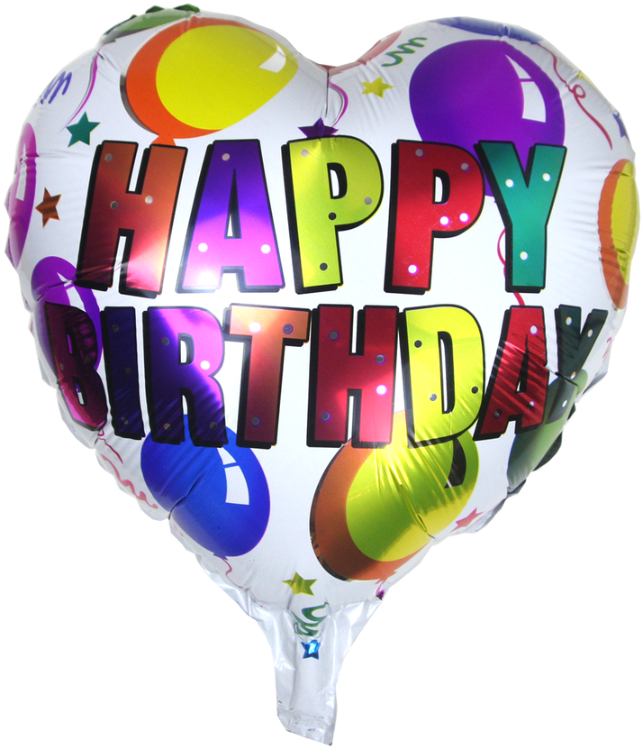 Colorful Happy Birthday Balloons PNG HD Quality