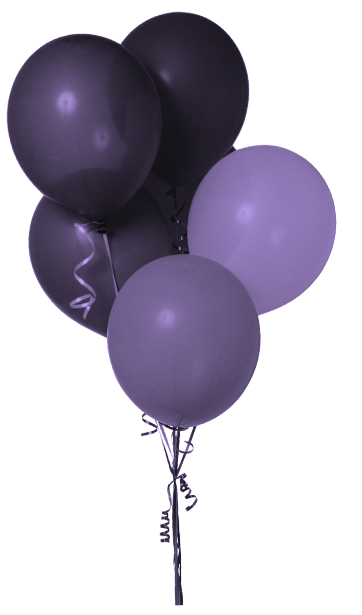 Colorful Happy Birthday Balloons Transparent PNG
