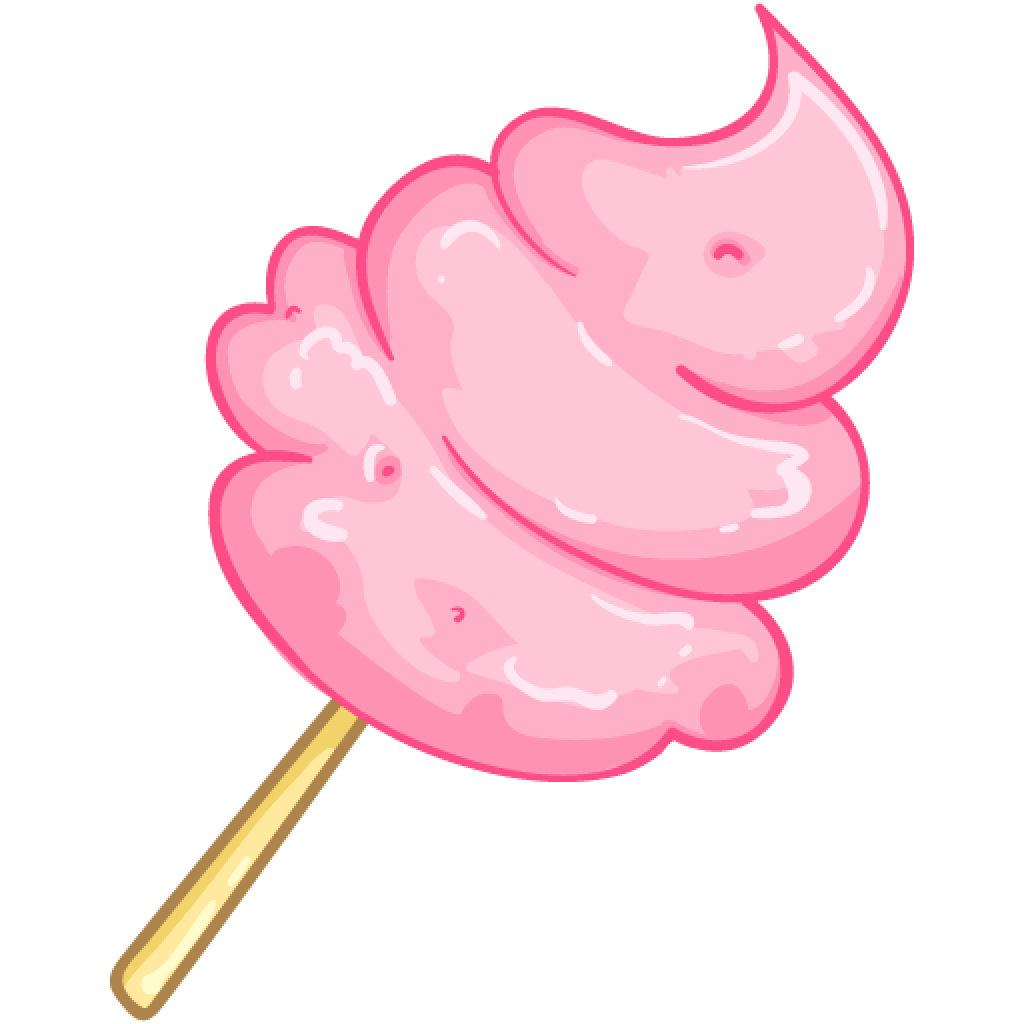 Cotton Candy Background PNG Image