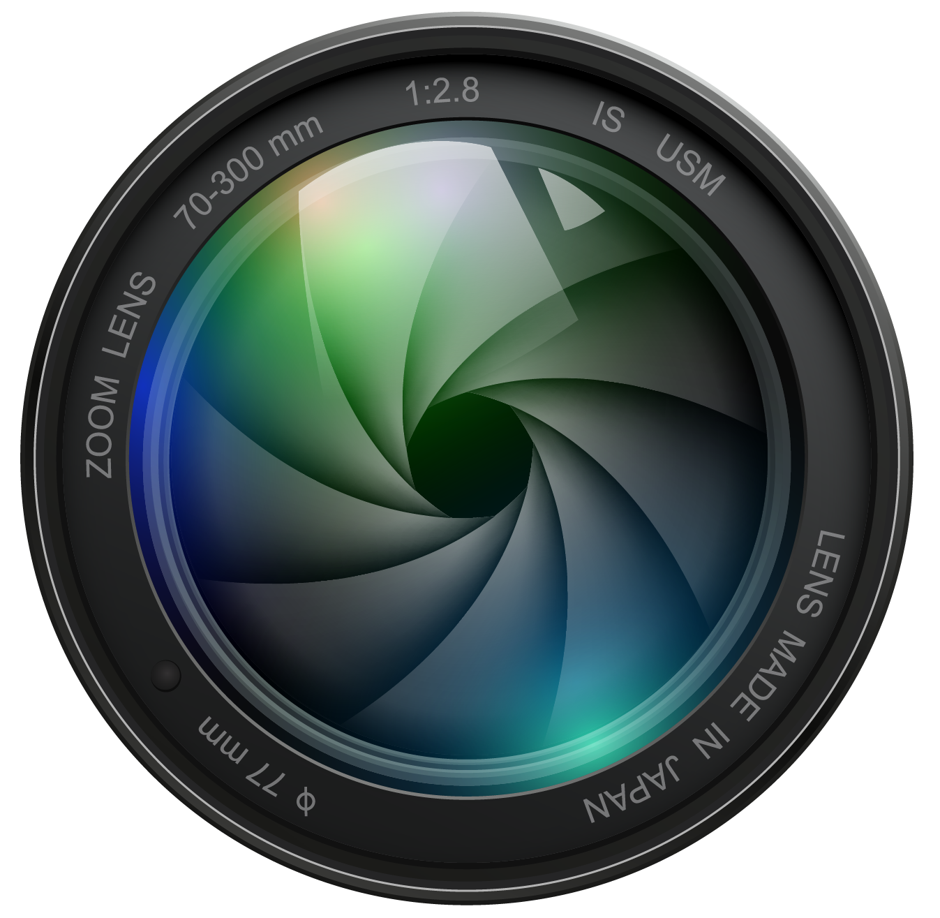 DSLR Camera Lens PNG Free File Download