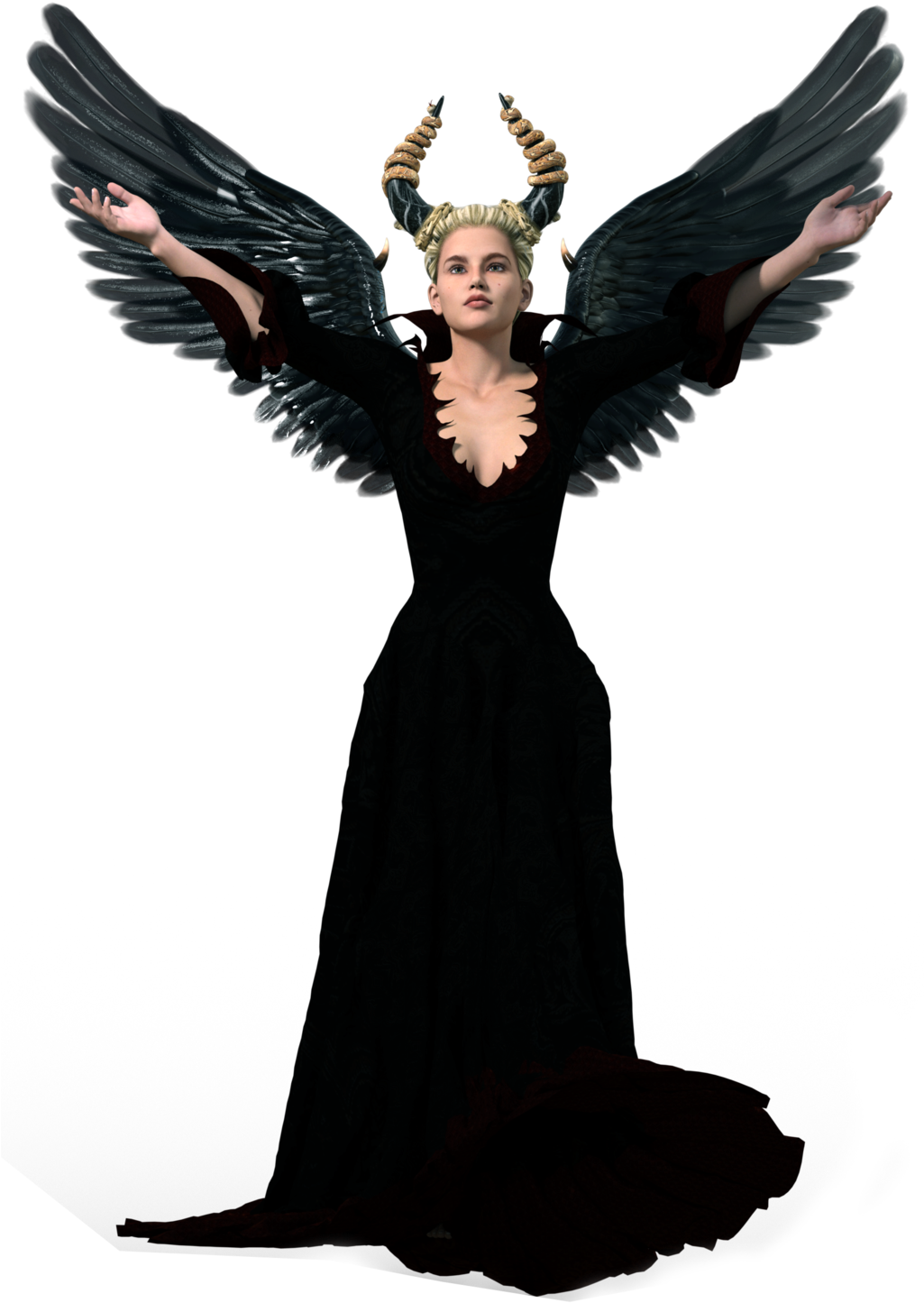 Dark Angel PNG Clipart Background