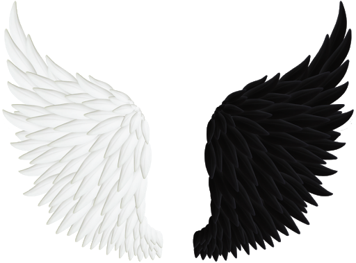 Dark Angel Wings Background PNG Image