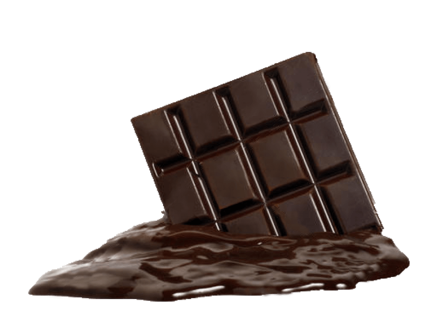 Dark Chocolate Bricks Transparent PNG
