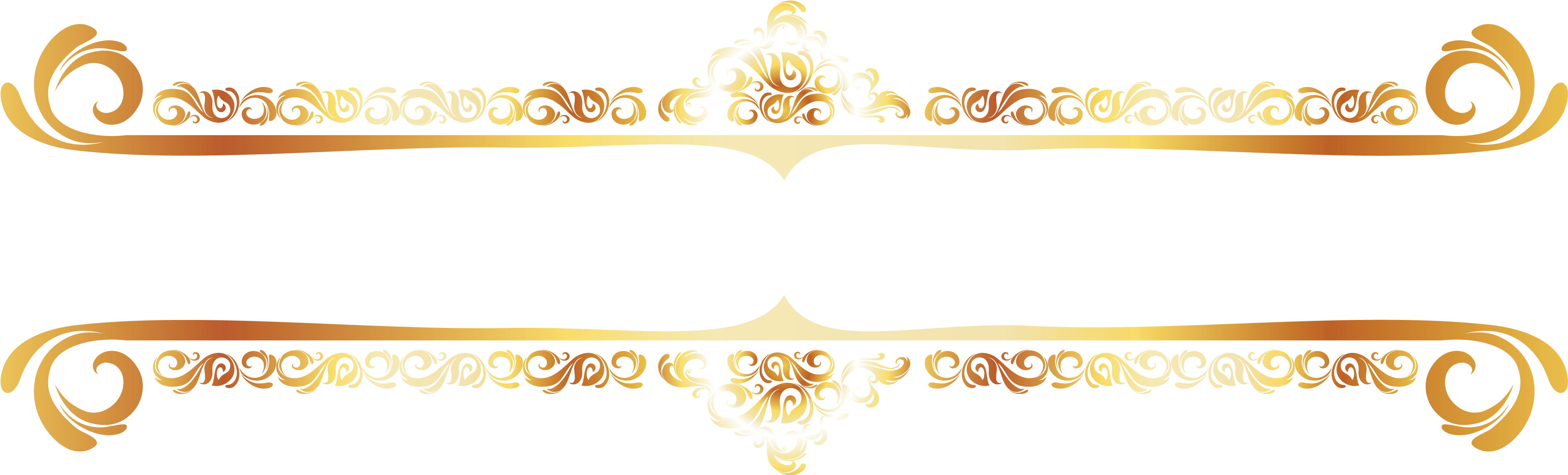 Decorative Line Gold Download Free PNG