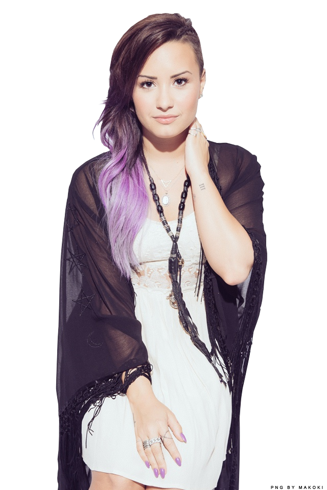 Demi Lovato Face Background PNG Image