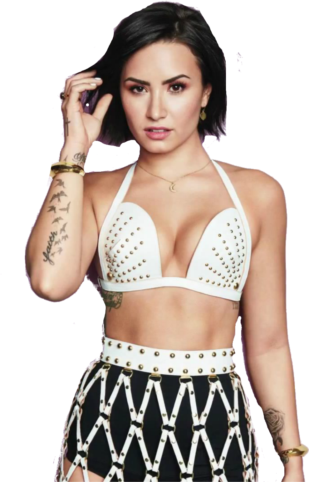 Demi Lovato Posing Transparent Background