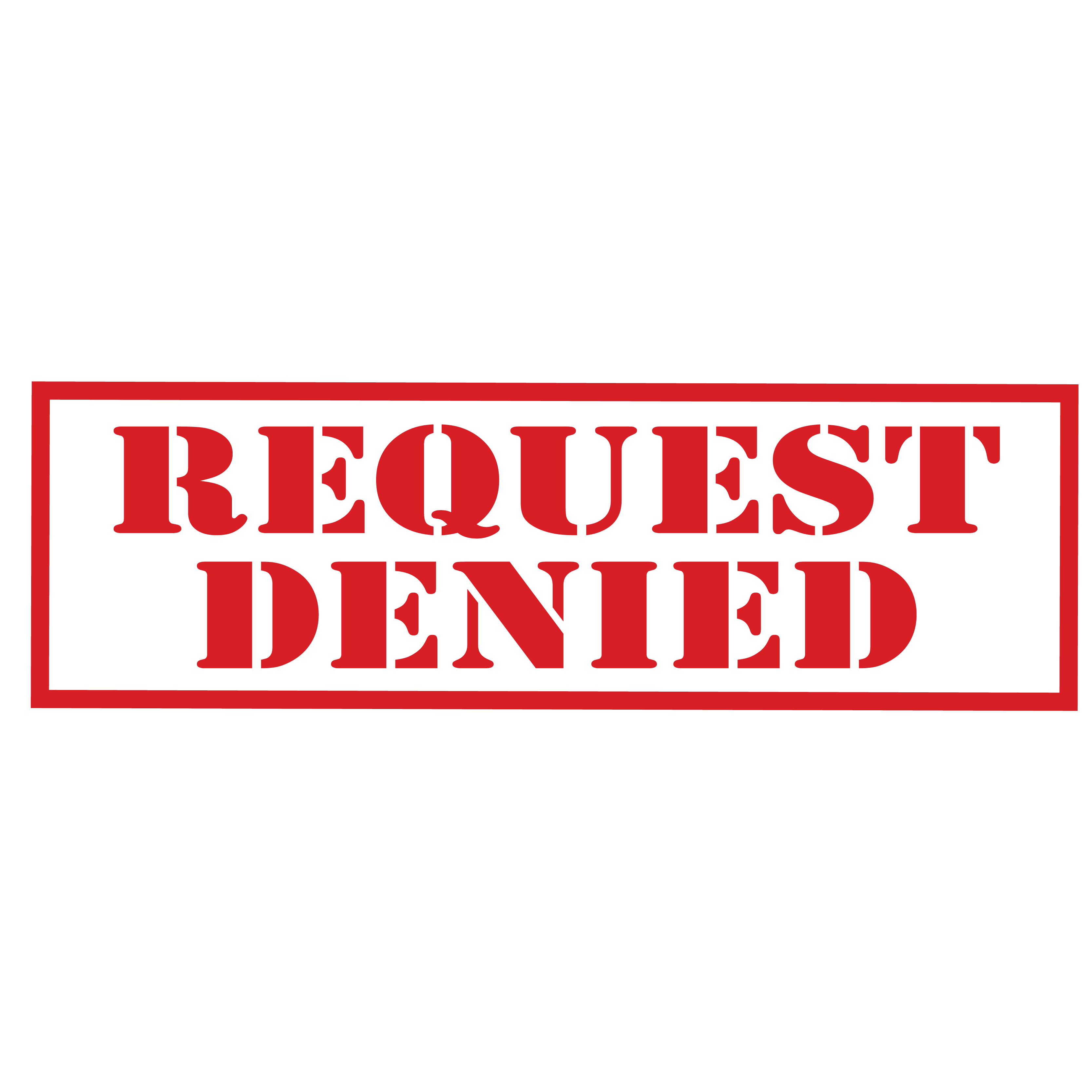 Denied Stamp PNG HD Quality