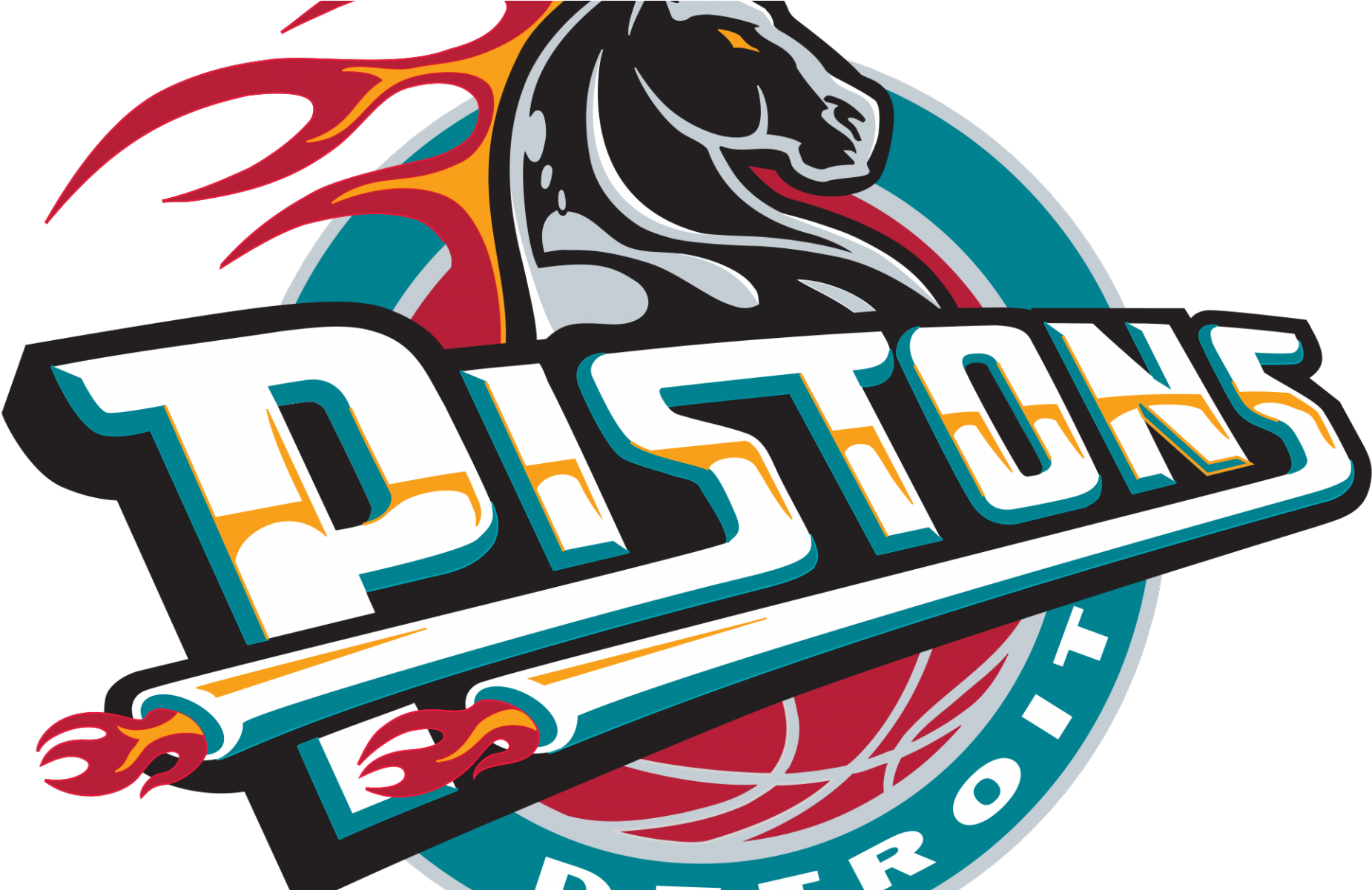 Detroit Pistons Logo Background PNG Image