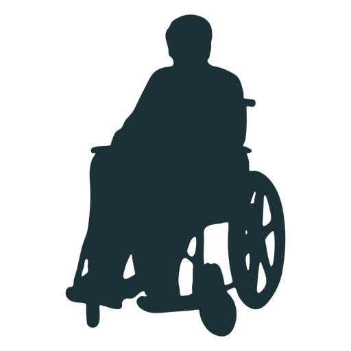 Disabled Silhouette Background PNG Image