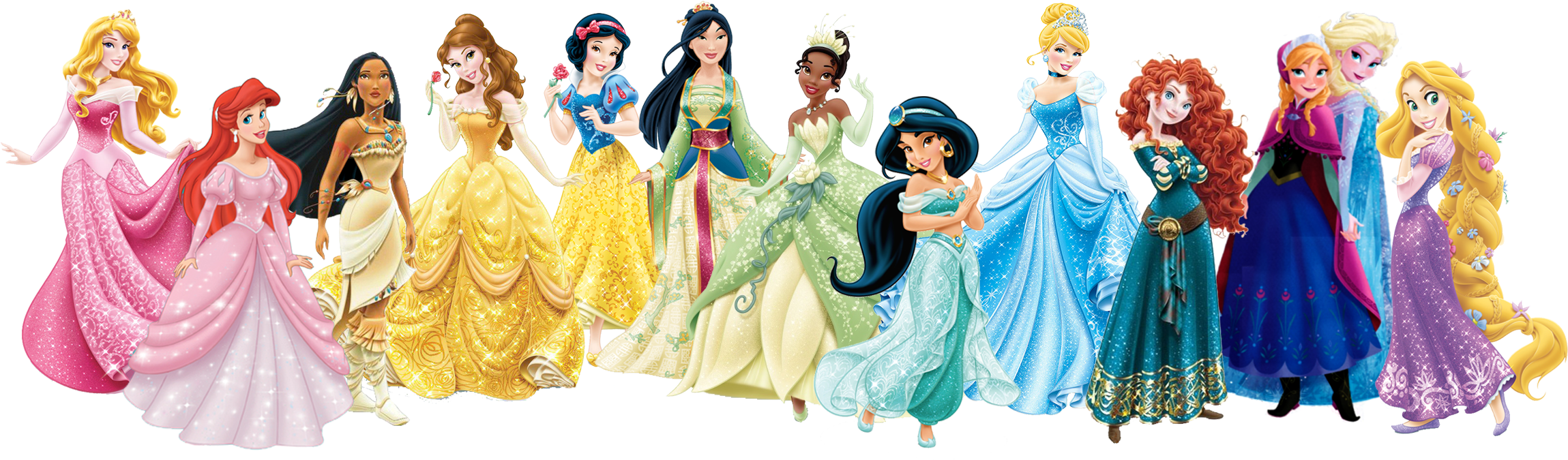 Disney Princesses PNG Clipart Background