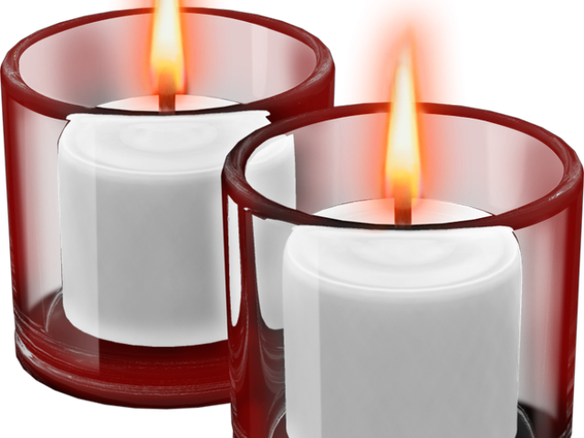 Glass Candles PNG Clipart Background