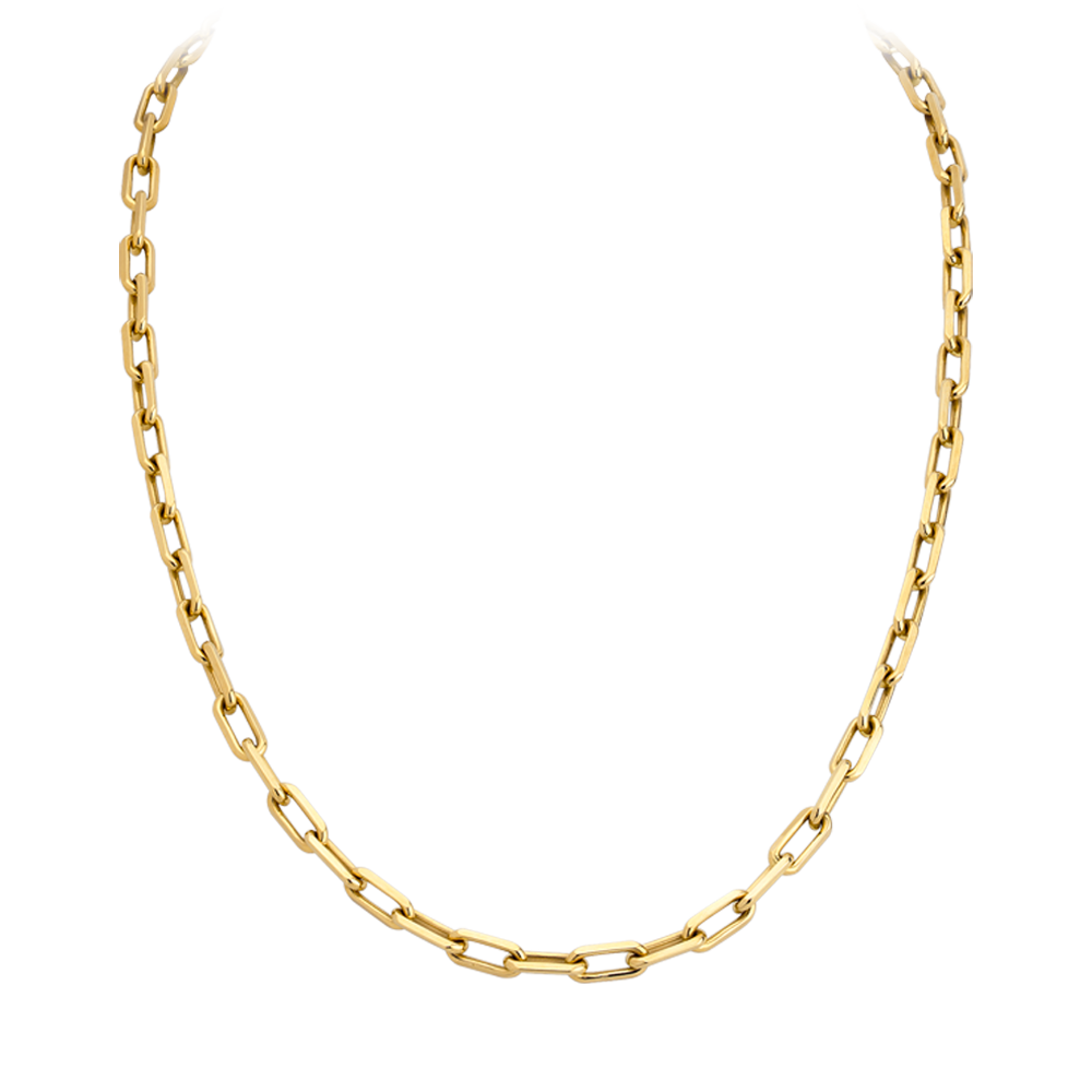 Cuban Link Diamond Solitaire Necklace – Baby Gold