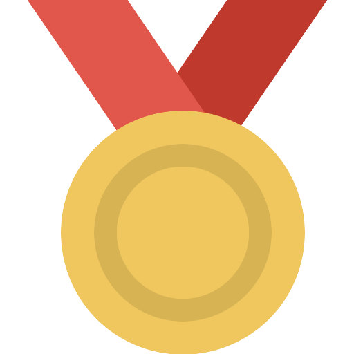 Médaille dor transparente PNG