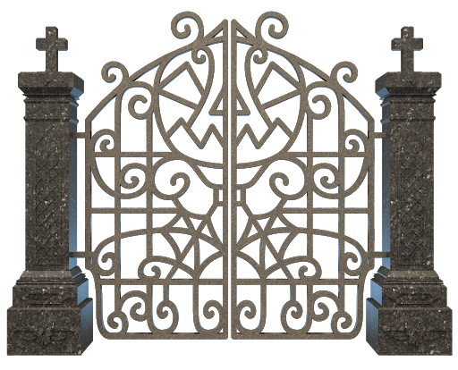 Graveyard Cemetery Gates Download Free PNG