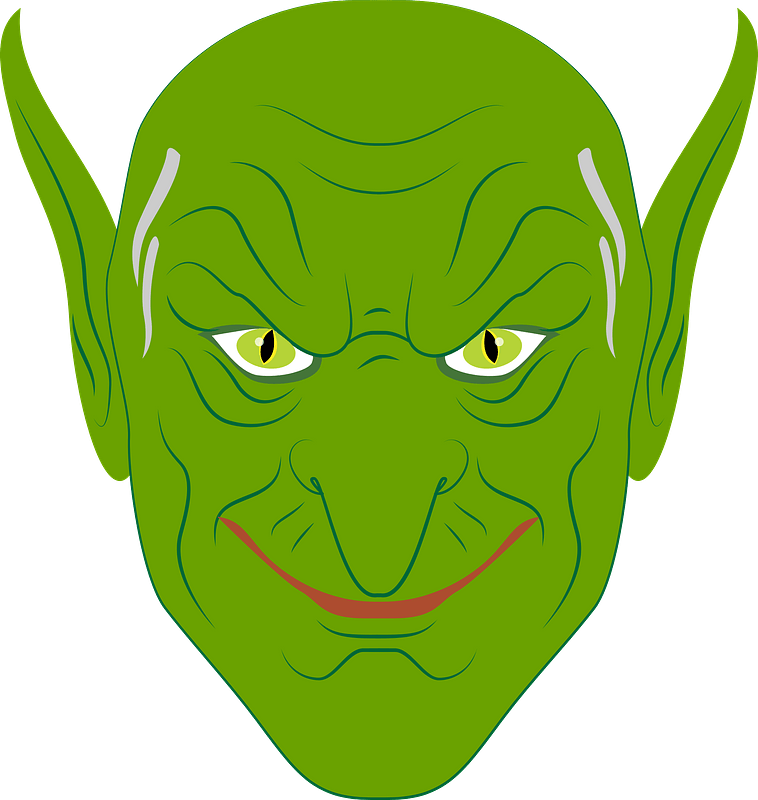 Green Goblin Face Transparent Background