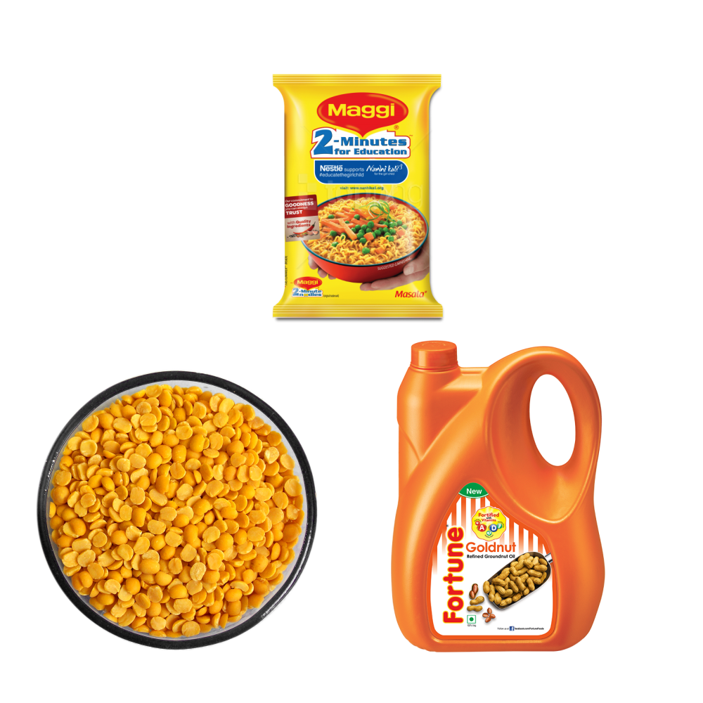 Grocery Items Background PNG Image