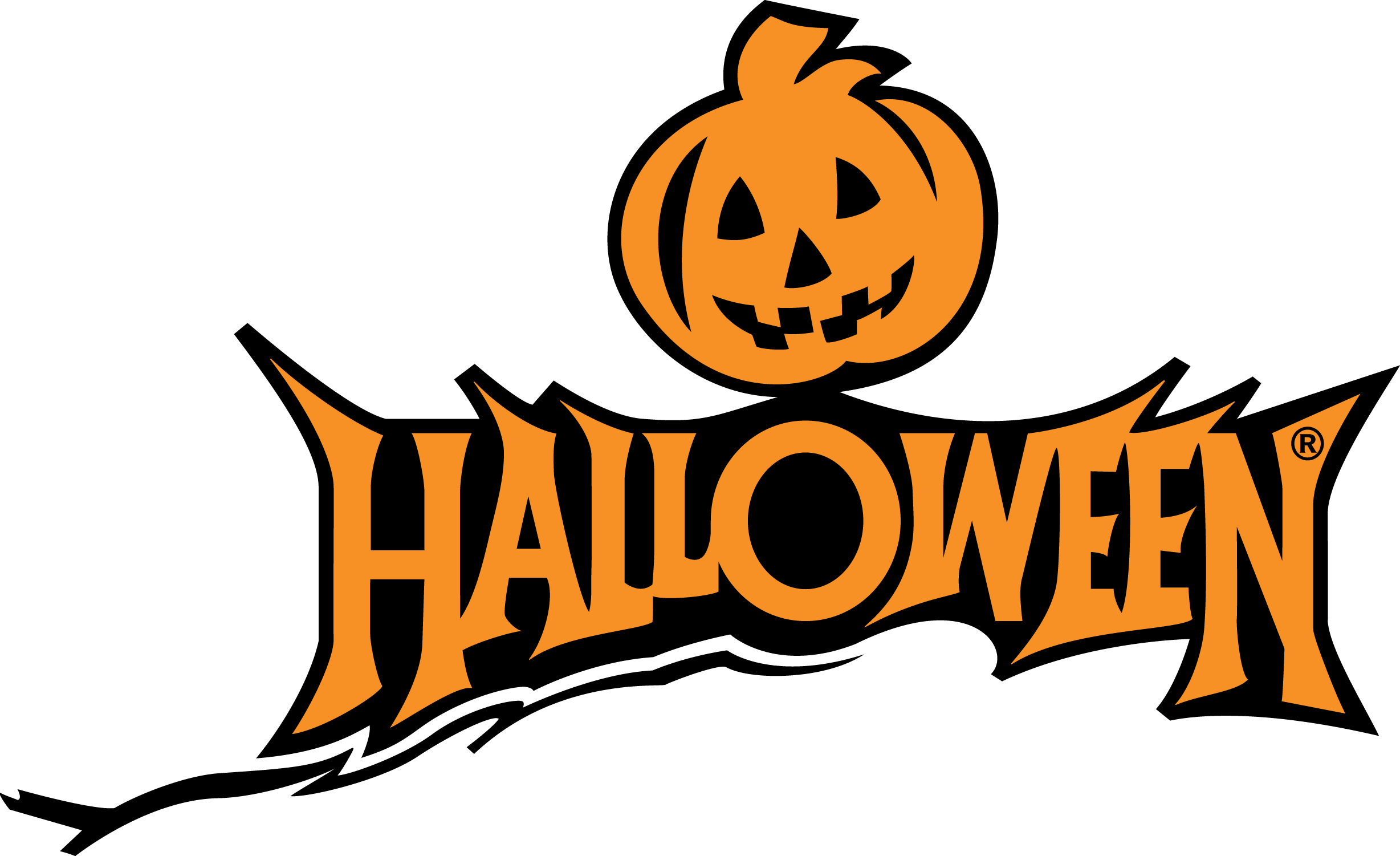 Halloween Text PNG Clipart Background