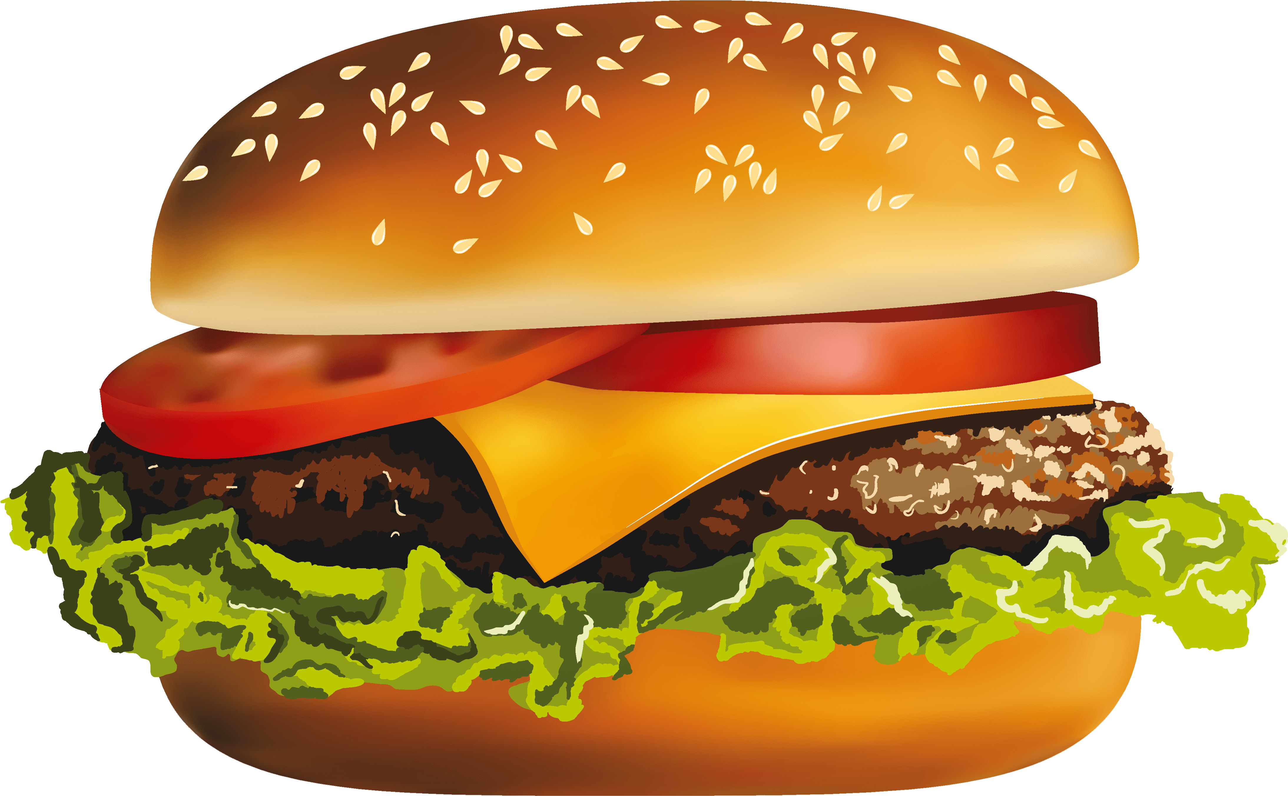 Hamburger Background PNG Image