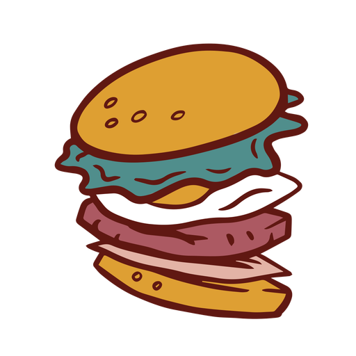 Hamburger Logo Background PNG Image