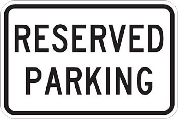 Handicapped Reserved Parking Sign PNG HD Quality