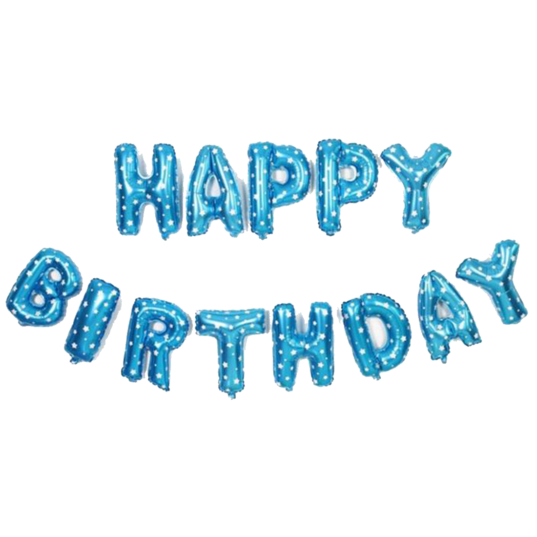 Happy Birthday Balloons Hanging Letters Transparent PNG