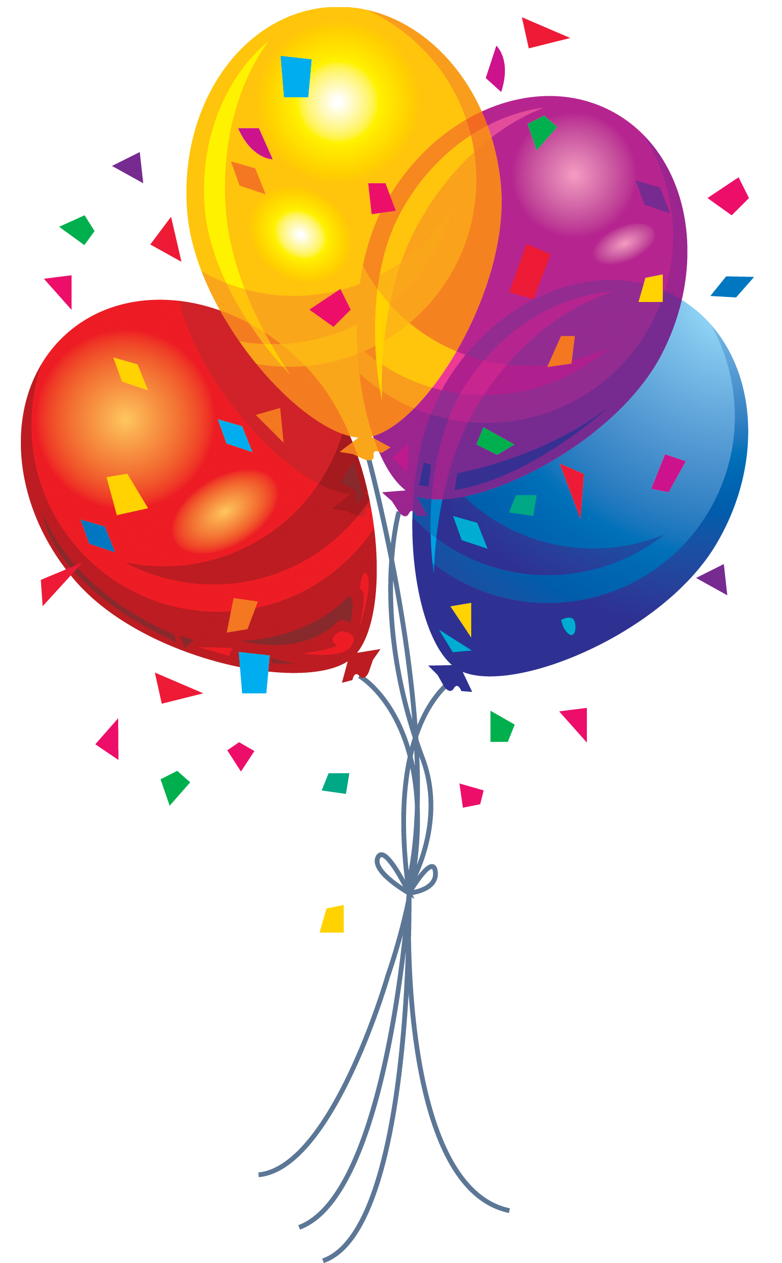 Happy Birthday Balloons PNG HD Quality