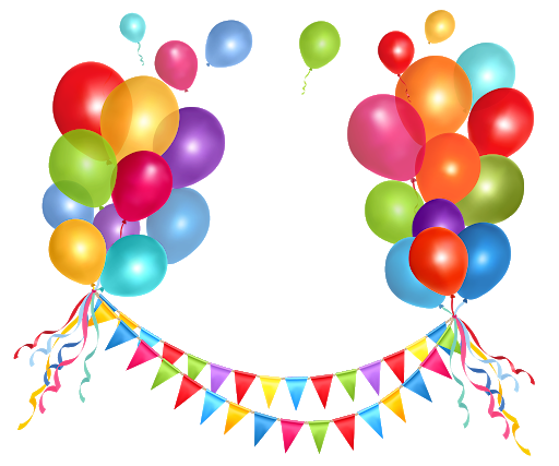 Happy Birthday Balloons Transparent Free PNG