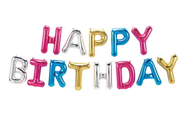 Happy Birthday Foil Balloon Celebration Transparent Free PNG
