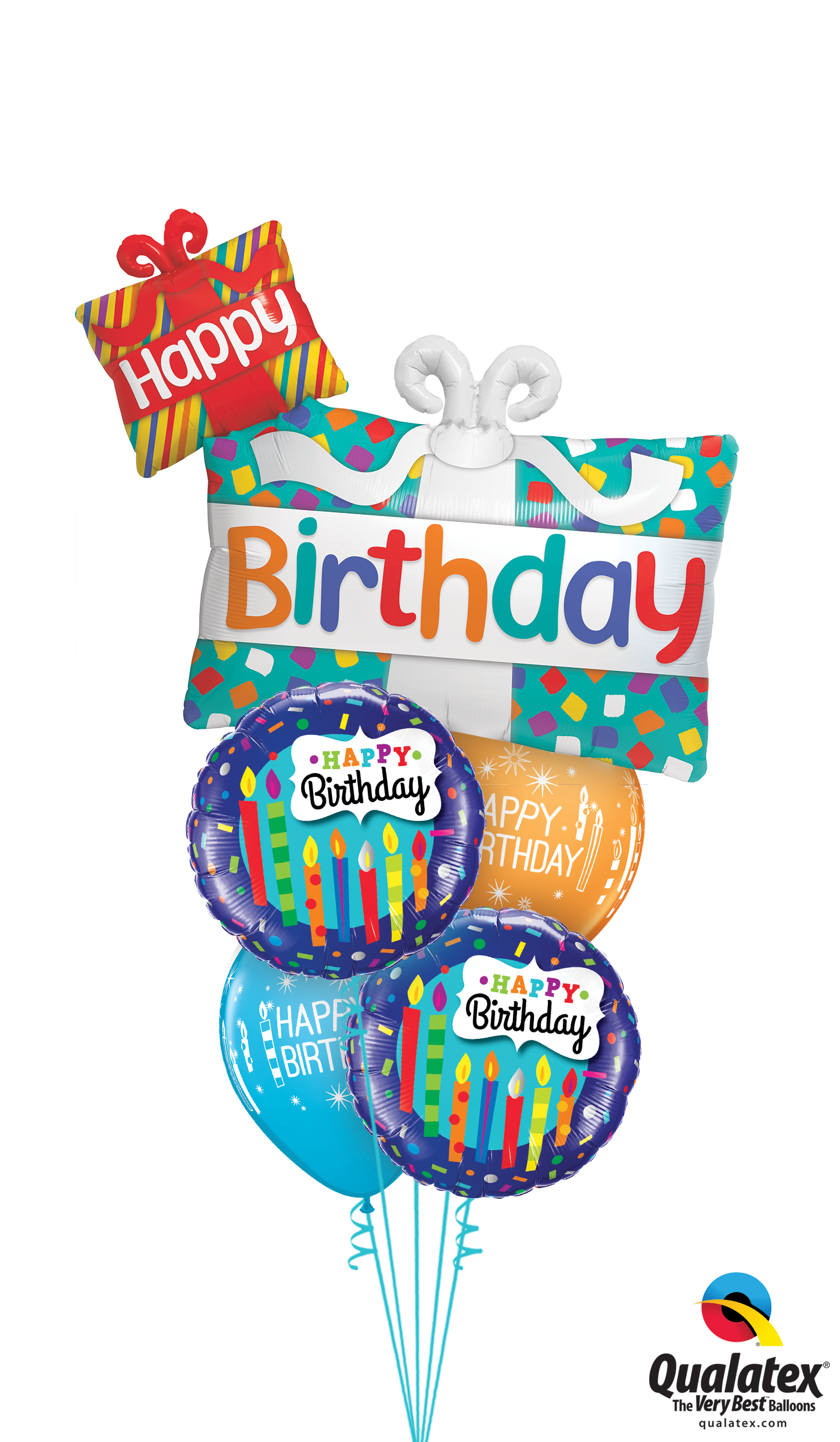 Happy Birthday Foil Balloon PNG Clipart Background