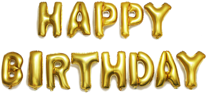 Happy Birthday Foil Balloon Transparent PNG