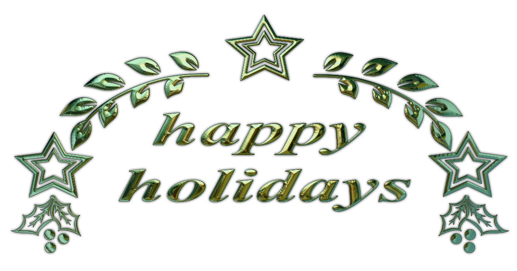 Happy Holidays Transparent PNG