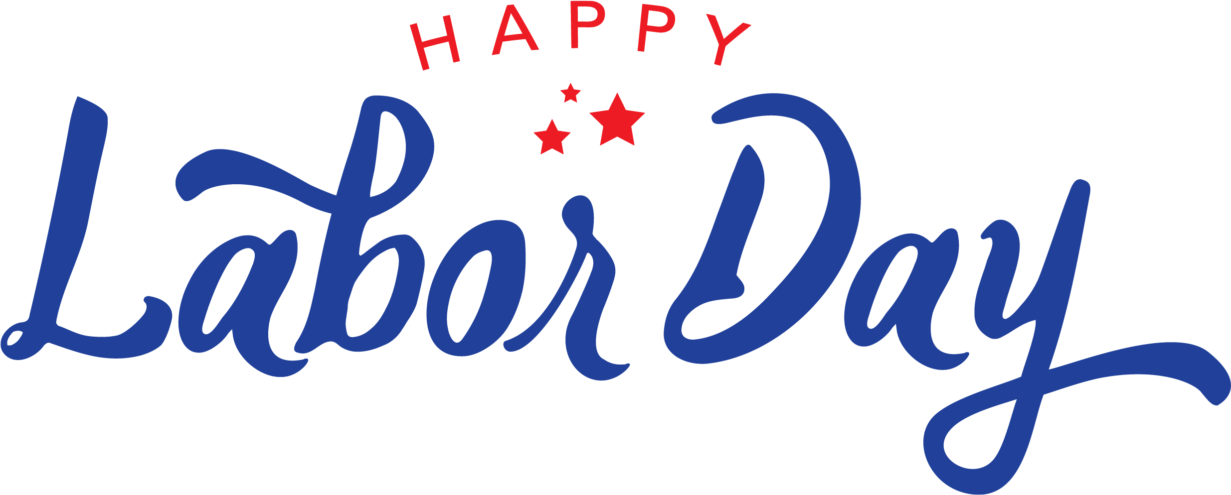 Happy Labor Day Text Transparent Free PNG