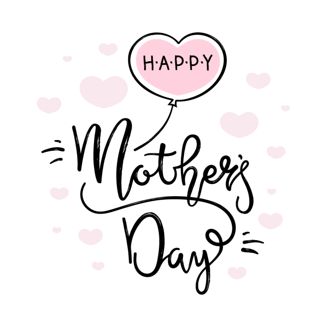 Happy Mothers Day Text Transparent Free PNG