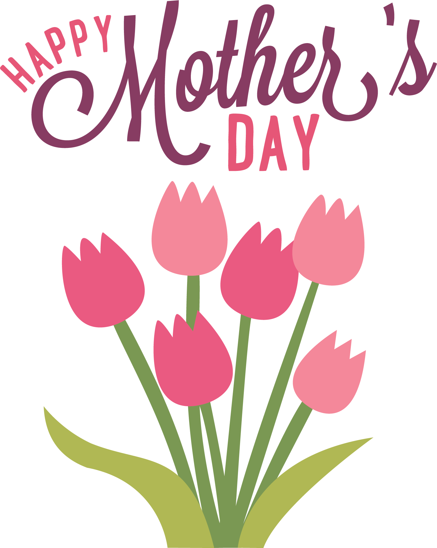 Happy Mothers Day Text Transparent Images