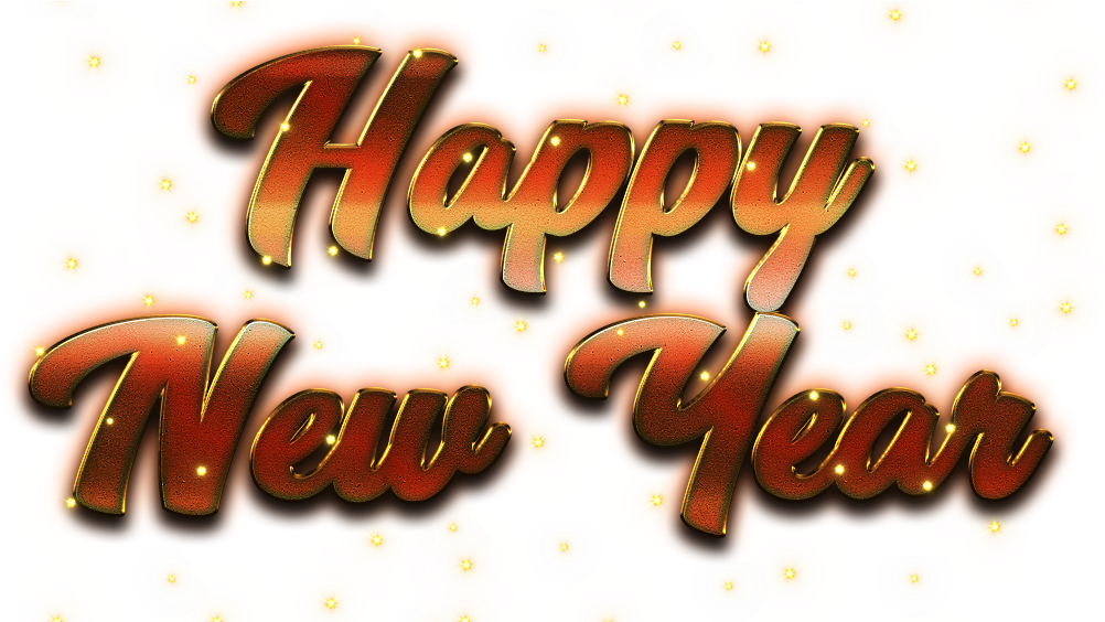 Happy New Year Word Download Free PNG