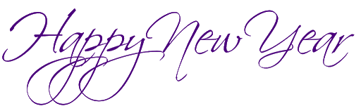 Happy New Year Word PNG Free File Download