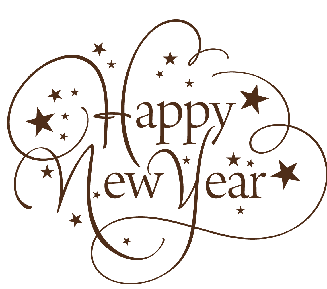 Happy New Year Word PNG Images HD