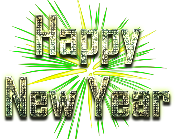 Happy New Year Word PNG Photos