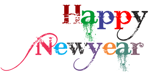 Happy New Year Word Transparent Background