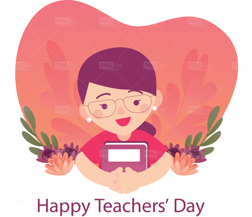 Happy Teachers Day Background PNG Image