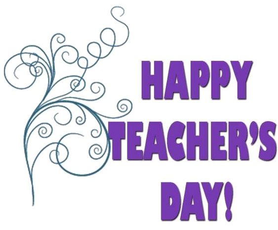 Happy Teachers Day Text Transparent Background