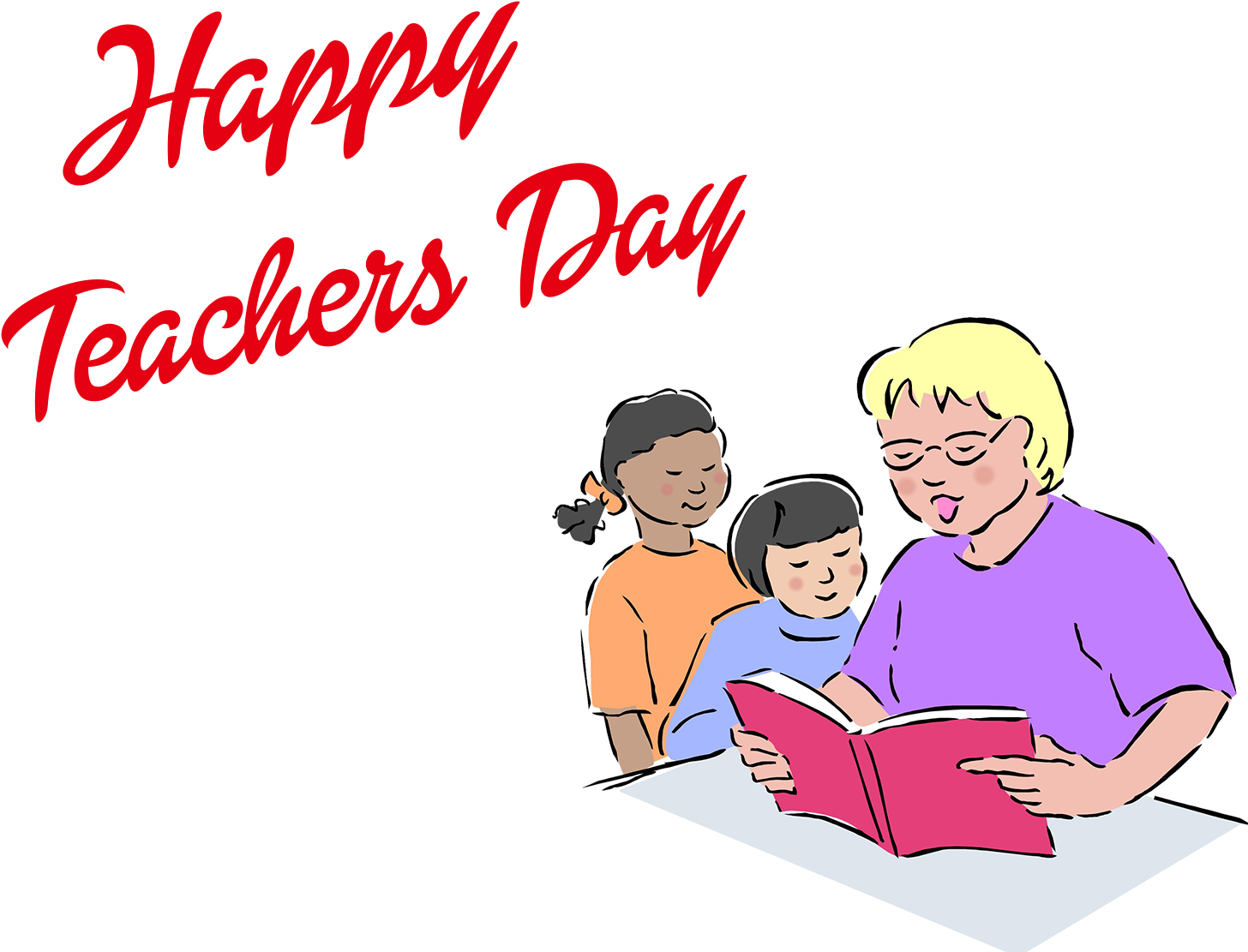 Happy Teachers Day Text Transparent Free PNG