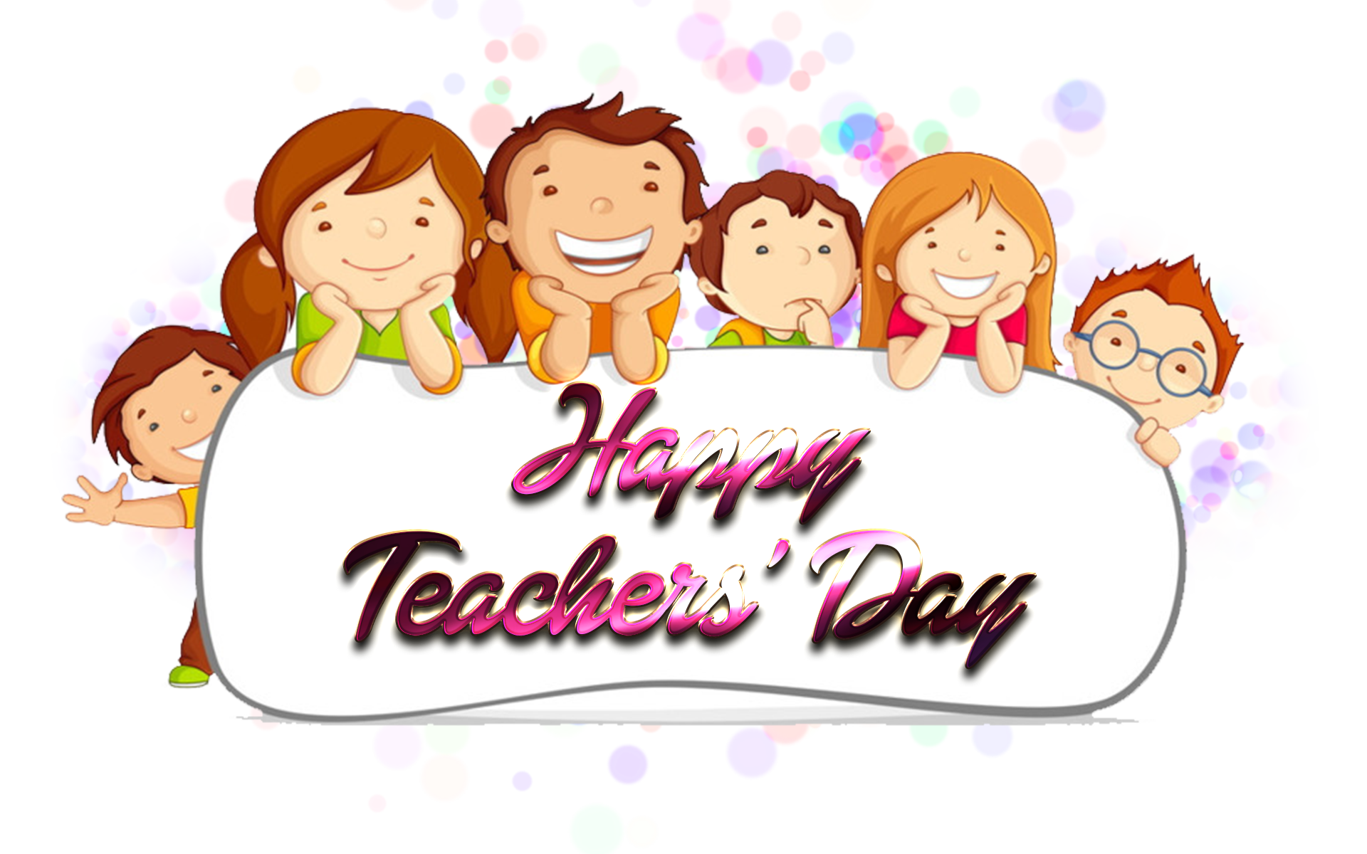 Happy Teachers Day Transparent Background
