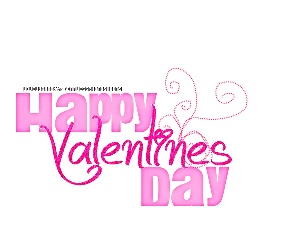 Happy Valentines Day Text PNG HD Quality