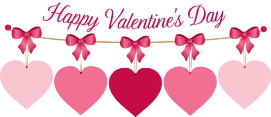 Happy Valentines Day Word PNG HD Quality